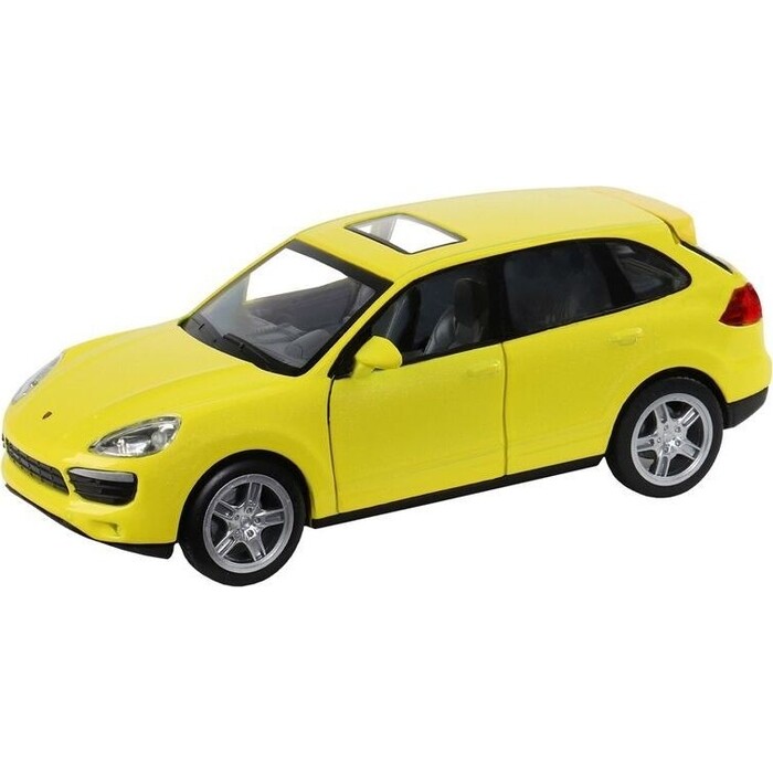 Машина Автопанорама Porsche Cayenne S, желтый, масштаб 1:32, свет, звук, инерция - JB1251291