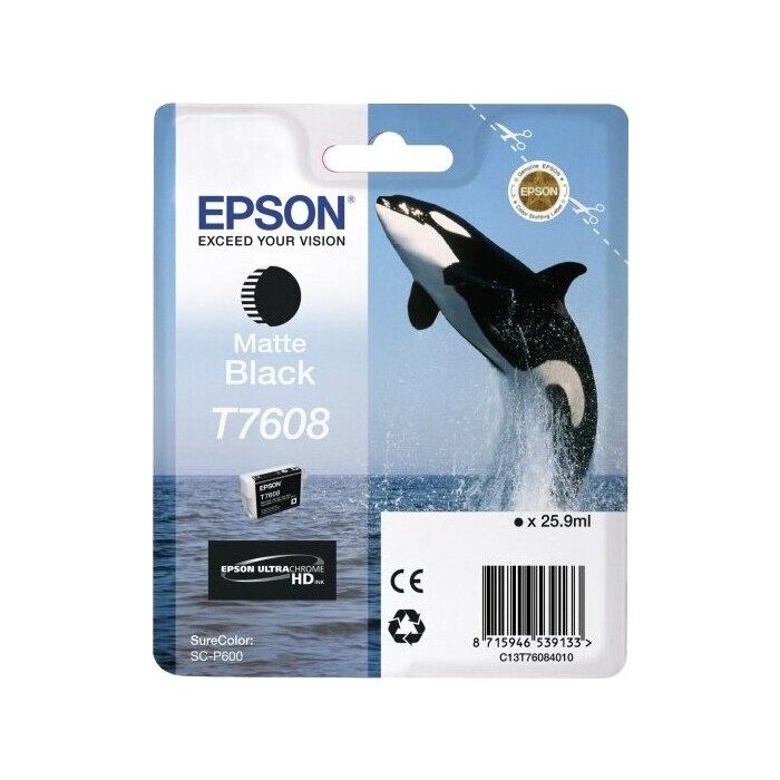 Картридж Epson SureColor SC-P600 Matte Black (C13T76084010) картридж hi black hb cb541a