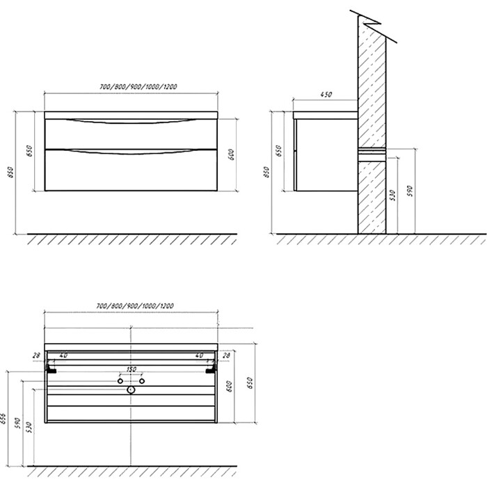 Тумба с раковиной belbagno marino 80 cappuccino lucido