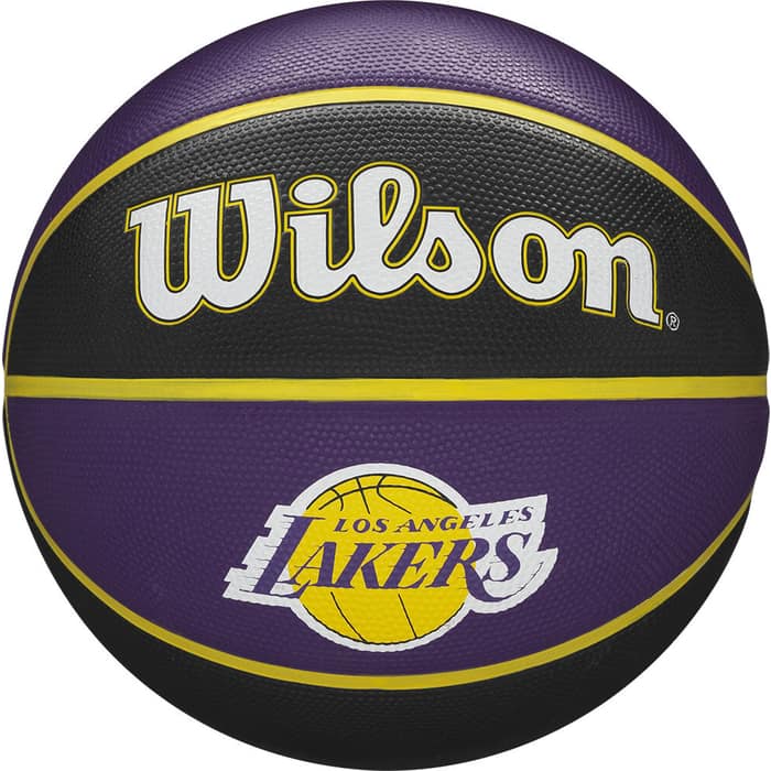 Мяч баскетбольный Wilson NBA Team Tribute La Lakers, WTB1300XBLAL, р.7, фиолетово-черный