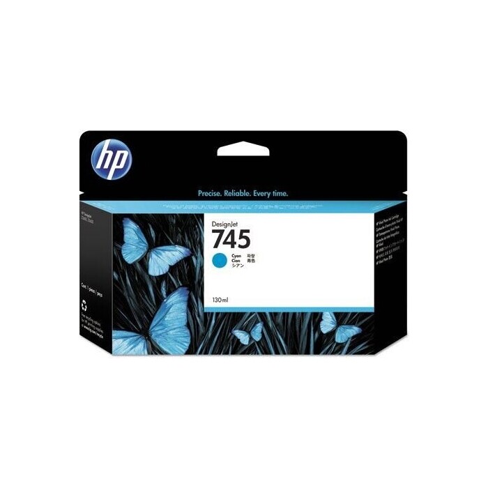 Картридж HP 745 130-ml Cyan Ink Cartridge (F9J97A)