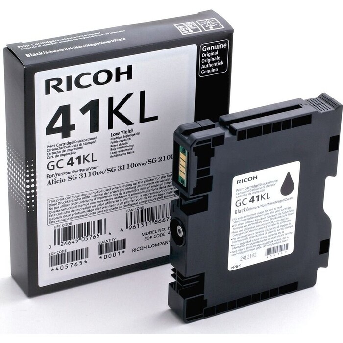 Картридж для гелевого принтера Ricoh GC 41KL Black (405765) картридж hi black hb cb541a