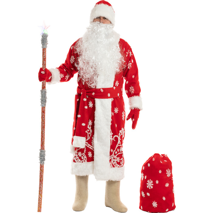 BiGarden Костюм деда мороза Традиционный красный размер 54-58 костюм toontex лилия размер 54 бордовый