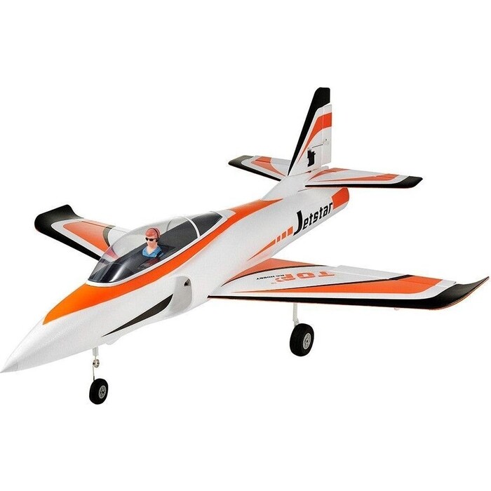Радиоуправляемый самолет Top RC Jet Star Pro оранжевый 800мм импеллер 64мм 2.4G RTF - top089C