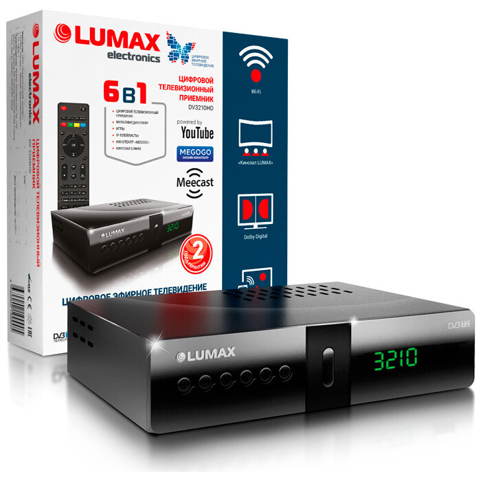 Тюнер DVB-T2 Lumax DV3210HD