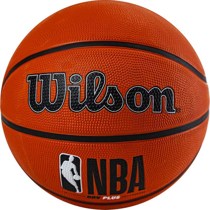 Мяч баскетбольный Wilson NBA DRV Plus, WTB9200XB05 р.5, резина, бутил.камера, оранжевый