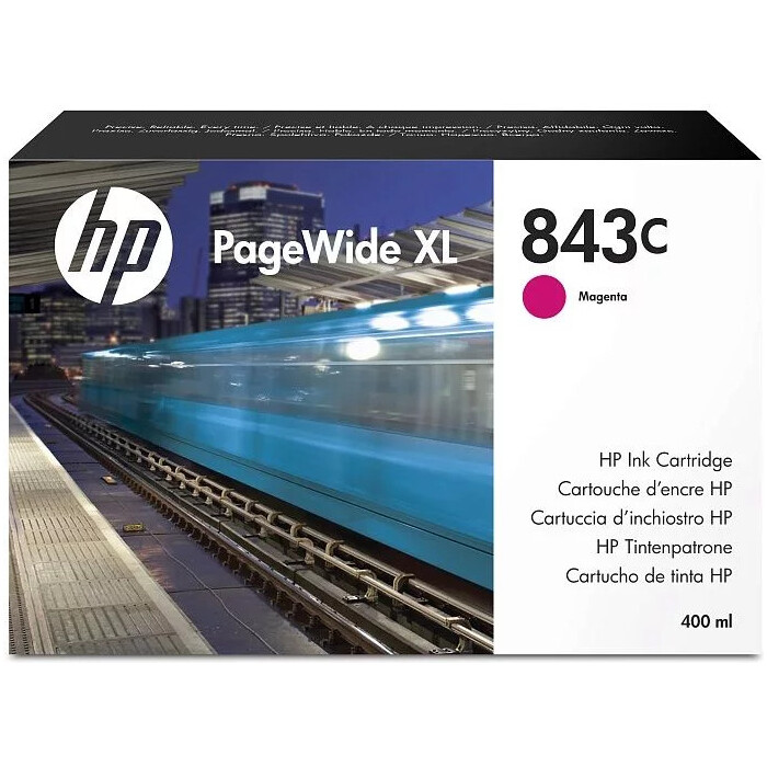 купить Катридж HP 843C для PageWide XL 5000/4x000, пурпурный, 400 мл (C1Q67A) в интернет-магазине