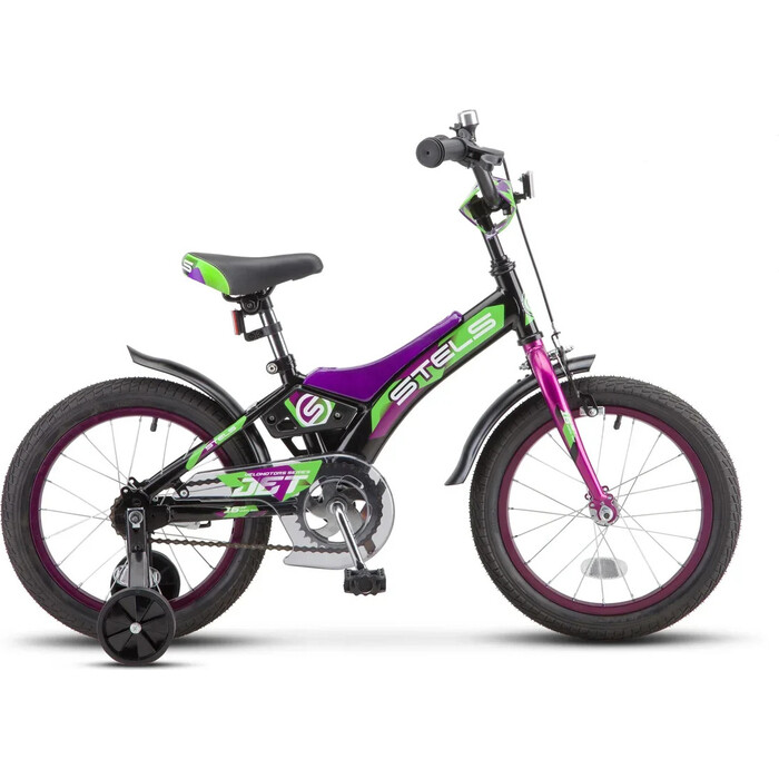 Велосипед Stels Jet 14 Z010 8.5 Чёрный/фиолетовый