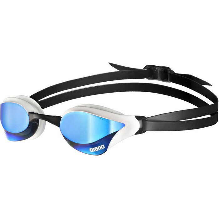 Фото - Очки для плавания Arena Cobra Core Swipe MR, 003251710, зеркальные линзы, бело-черная оправа очки для плавания arena tracks mirror 9237055