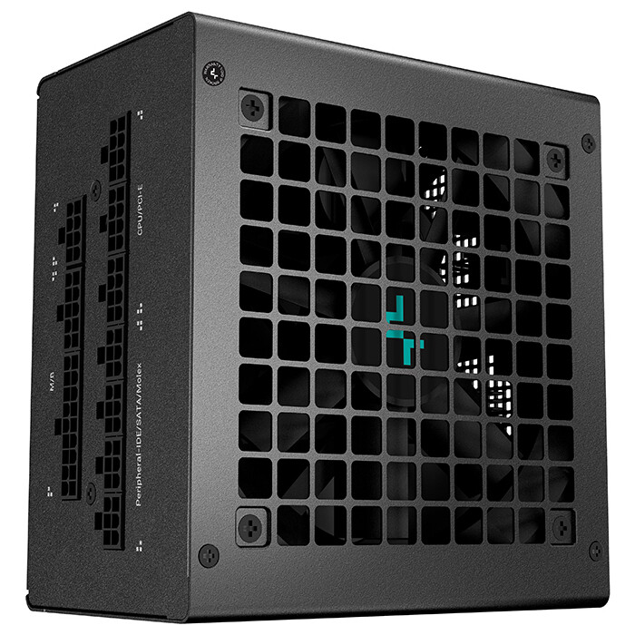 Блок питания DeepCool 750W PQ750M (ATX 2.4, fully modular, PWM 120mm fan, APFC, 80+ Gold, RTL) (R-PQ750M-FA0B-EU)