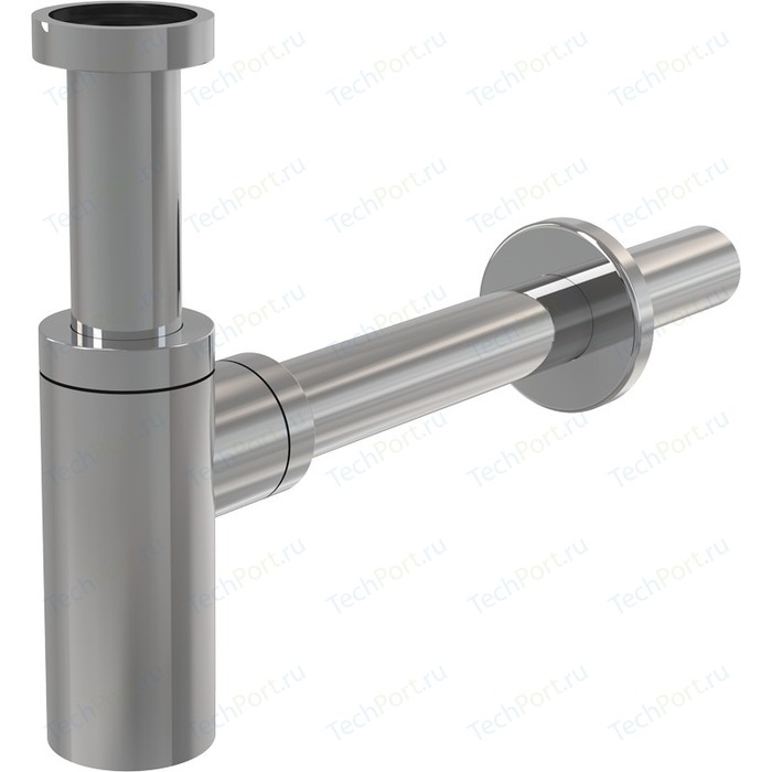 Сифон для раковины AlcaPlast D32 Design цельнометаллический, круглый (A400) bs968 d32 el