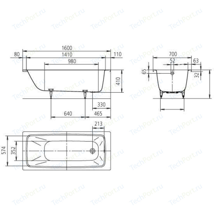 Ванна стальная blb universal hg 160х70 с ножками и шумоизоляцией b60hah001 apmstdbl1