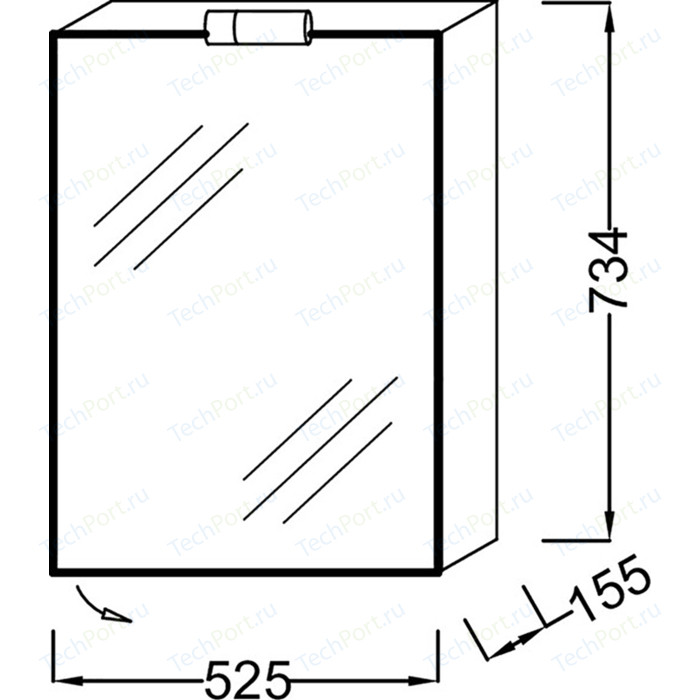 Зеркальный шкаф jacob delafon odeon up eb879 j5