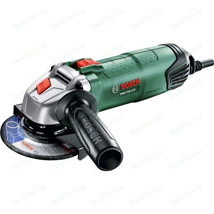 Угловая шлифмашина Bosch PWS 750-115 (0.603.3A2.420) угловая шлифмашина bosch pws 700 115 06033a2020
