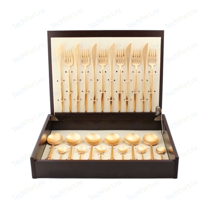 Набор столовых приборов Cutipol Moon gold из 24-х предметов 9232 набор столовых приборов cutipol fontainebleau gold из 72 х предметов 9162 72