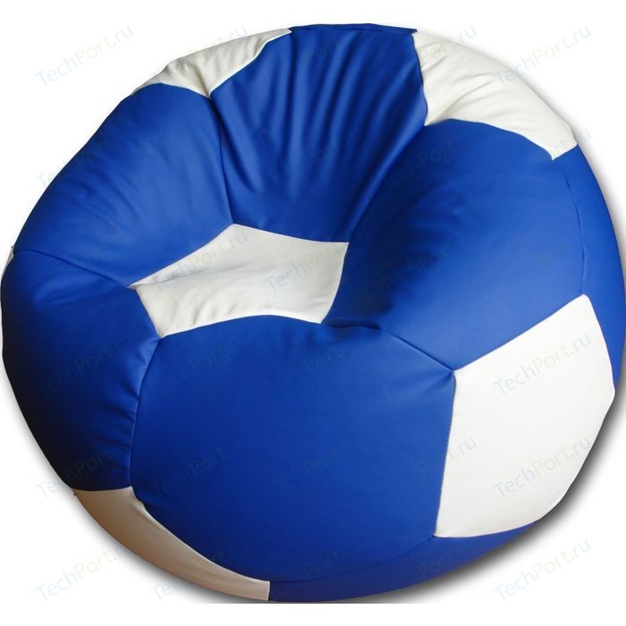 Кресло-мешок Мяч Пазитифчик Бмэ7 сине-белый