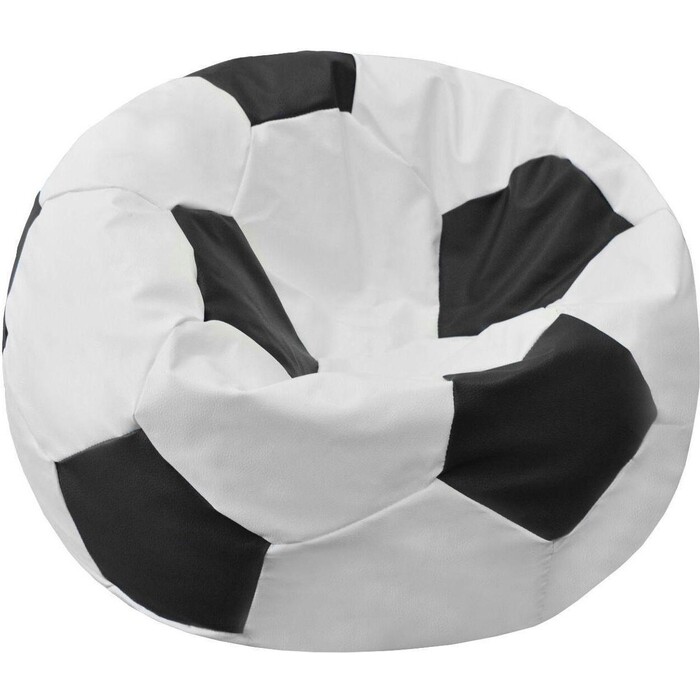 Кресло-мешок Мяч Пазитифчик Бмэ7 бело-черный