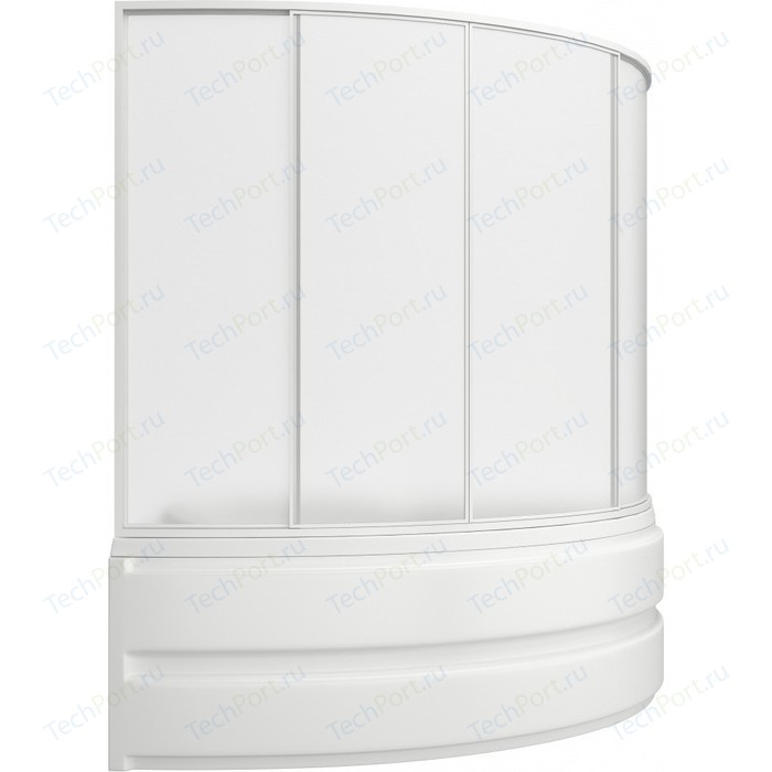 Шторка на ванну BAS Сагра 160 стекло Грейп (ШТ00038)