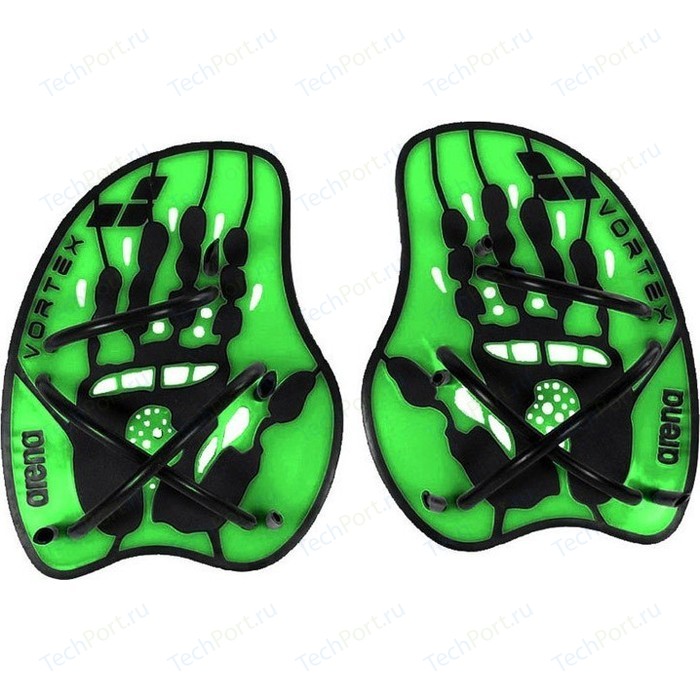 Лопатки для плавания Arena Vortex Evolution Hand Paddle (зеленые L)