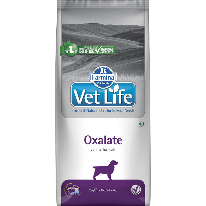 Сухой корм Farmina Vet Life Oxalate Canine диета при профилактики МКБ уратного, оксалатного и цистиного типа для собак 2кг