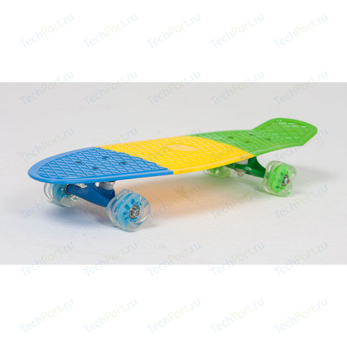 Скейтборд Moove&Fun пластиковый (27X8) трехцветный PP2708-2 скейт пластиковый moove fun 22х6 1 pp2206 1 green