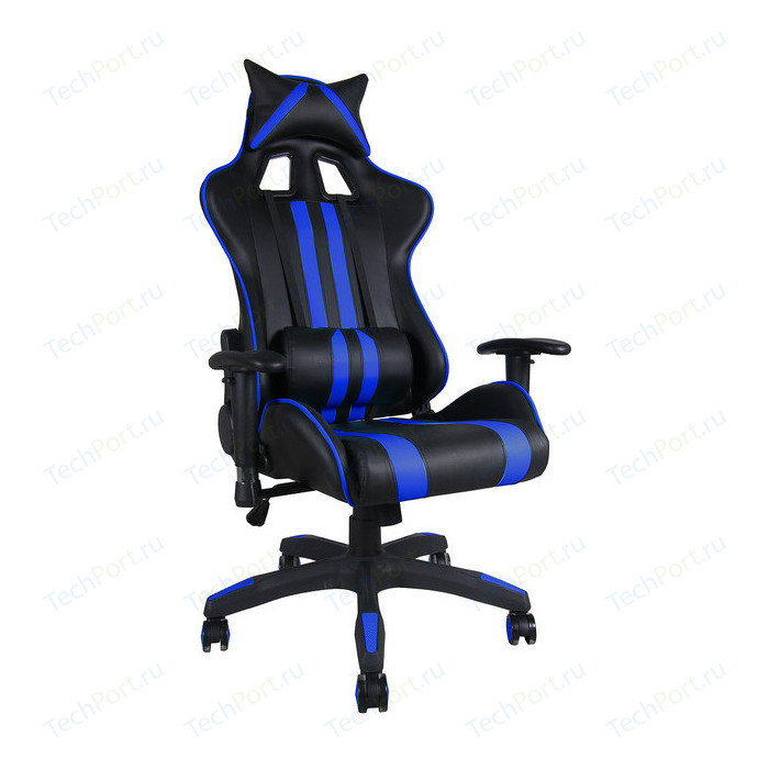 Офисное кресло TetChair iCar, кож/зам, черный/синий