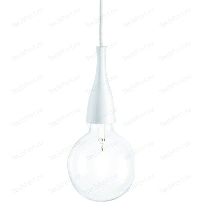 Подвесной светильник Ideal Lux Minimal SP1 Bianco подвесной светильник ideal lux mapa bianco sp1 d40