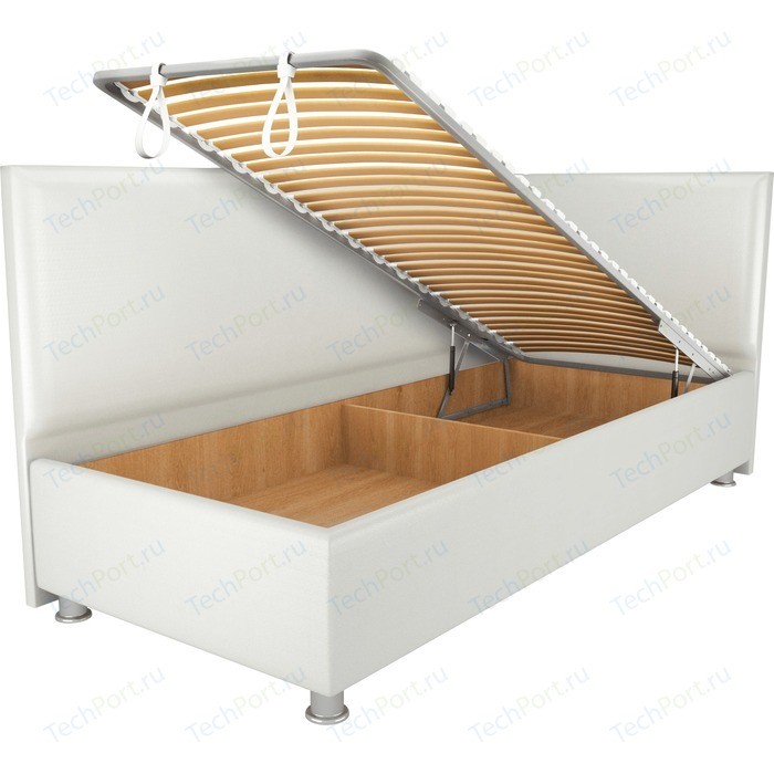 Кровать OrthoSleep Бибионе Лайт механизм и ящик белый 80х200