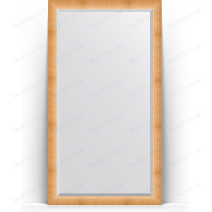 Зеркало напольное с фацетом Evoform Exclusive Floor 111x201 см, в багетной раме - травленое золото 87 мм (BY 6156)