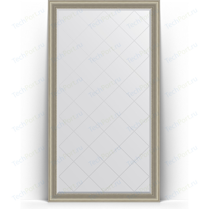Зеркало напольное с гравировкой Evoform Exclusive-G Floor 111x201 см, в багетной раме - хамелеон 88 мм (BY 6360)