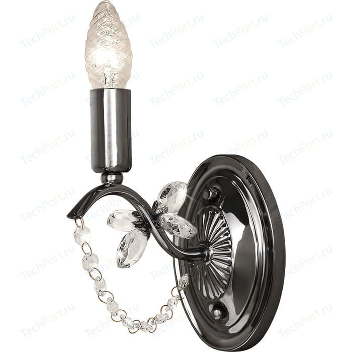 Бра Silver Light серия Antoinette, черный жемуг 1XE14X60W 726.49.1 бра silver light 726 48 1 antoinette