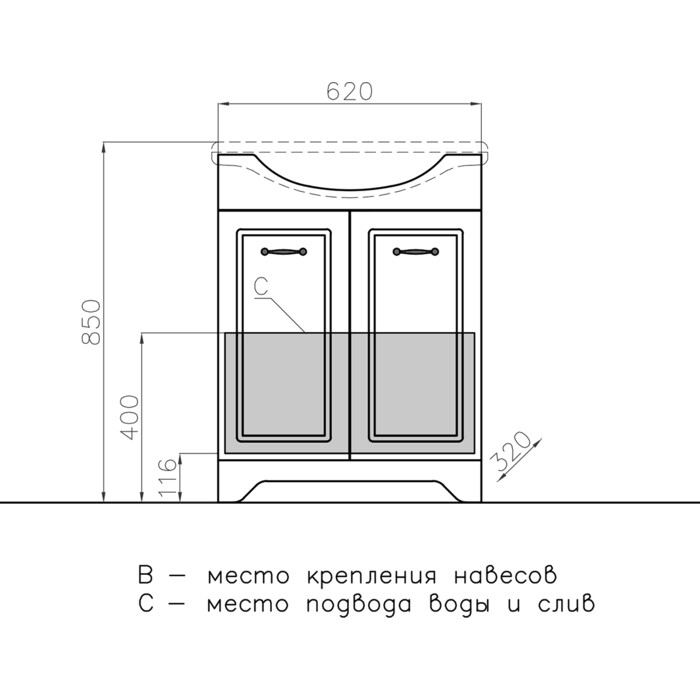 Олеандр мебель для ванной