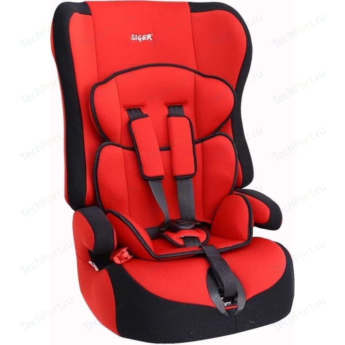 Автокресло Siger Прайм красный, 1-12 лет, 9-36 кг, группа 1/2/3 nizi 1440 ss6 1 9 2 1 diy 19 36