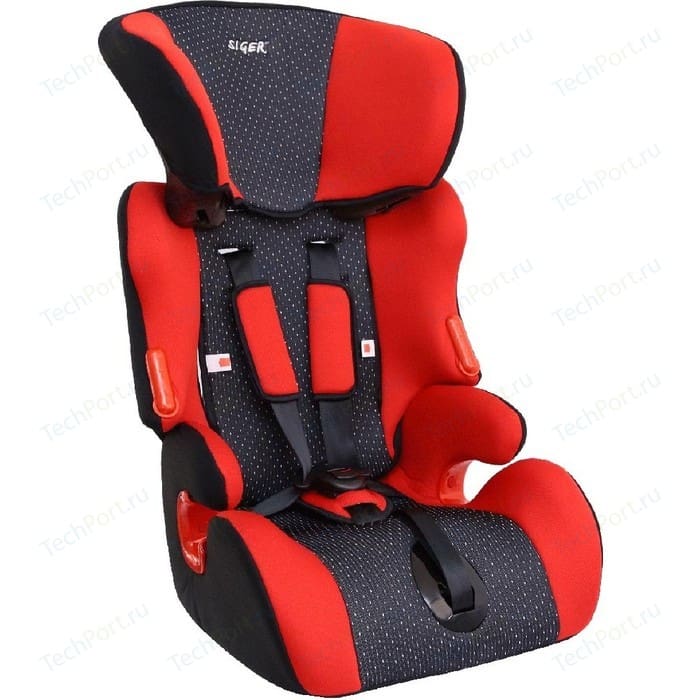 Автокресло Siger Космо красный, 1-12 лет, 9-36 кг, группа 1/2/3 nizi 1440 ss6 1 9 2 1 diy 19 36