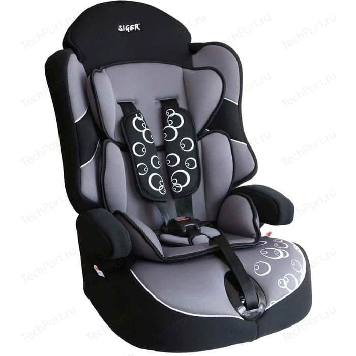 Автокресло Siger Драйв серый, 1-12 лет, 9-36 кг, группа 1/2/3 nizi 1440 ss6 1 9 2 1 diy 19 36