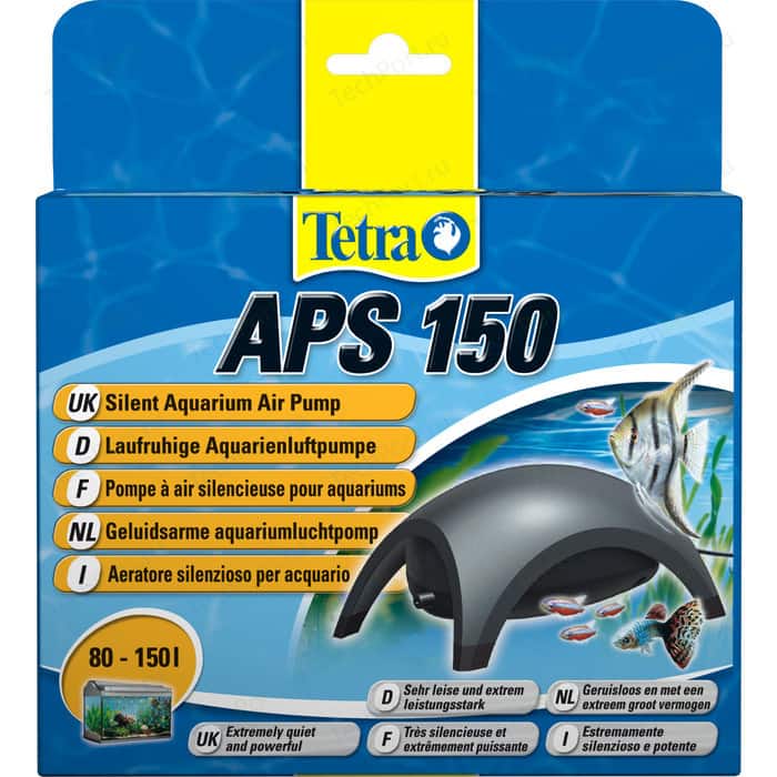 Компрессор Tetra APS 150 Silent Aquarium Air Pomp для аквариумов 80-150л