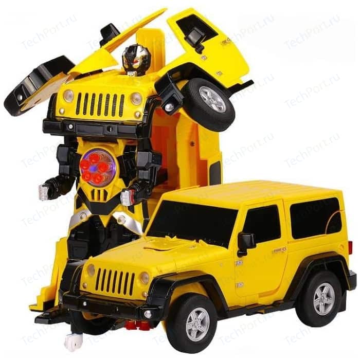 Радиоуправляемый робот трансформер MZ Model Jeep Rubicon Yellow 1:14