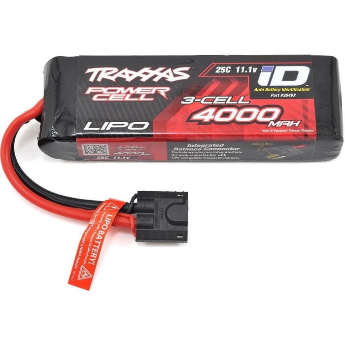 Аккумулятор TRAXXAS 4000мАч 11.1В 3 Cell 25C Li-Po Battery (iD Plug)