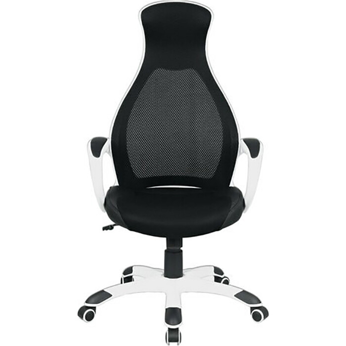 Кресло офисное Brabix Genesis EX-517 пластик белый ткань/экокожа/сетка черная 531573 кресло brabix genesis ex 517 black 531574