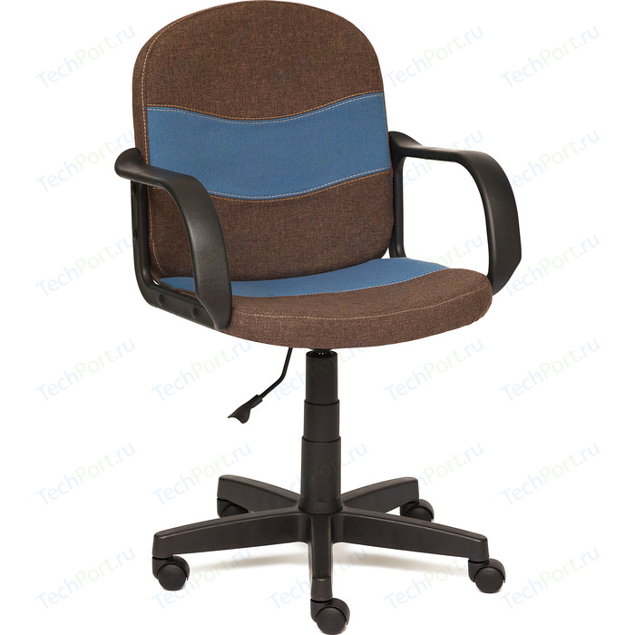 Кресло TetChair BAGGI ткань коричневый/синий ЗМ7-147/С24