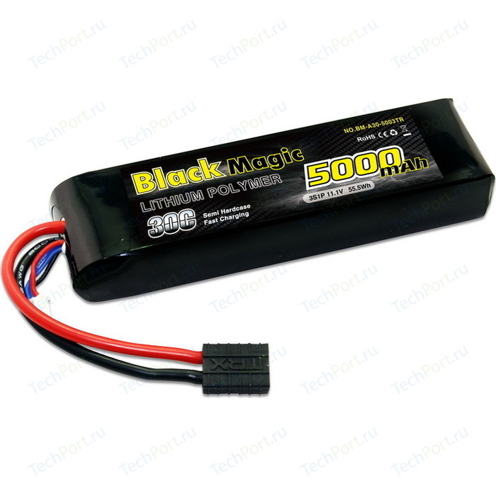 Аккумулятор Black Magic Li-Po 11.1V 3S 30C 5000 mAh - BM-A30-5003TR