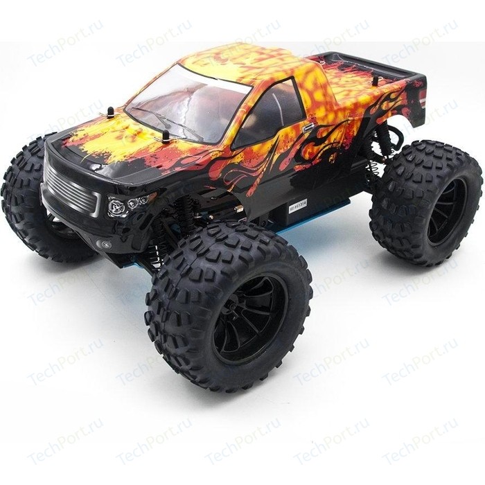 Радиоуправляемый монстр HSP Nitro Off Road Monster Truck 4WD RTR масштаб 1:10 2.4G - 94188 радиоуправляемый багги axial capra 1 9 unlimited trail buggy 4wd kit масштаб 1 10 axi03004