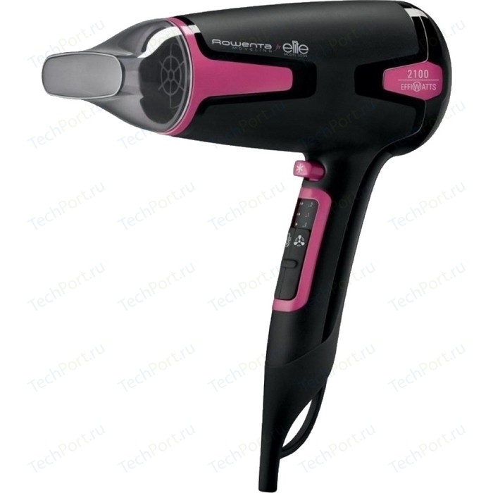 Фен Rowenta CV3812F0 черный/розовый фен rowenta cv3812f0 2100вт черный и розовый