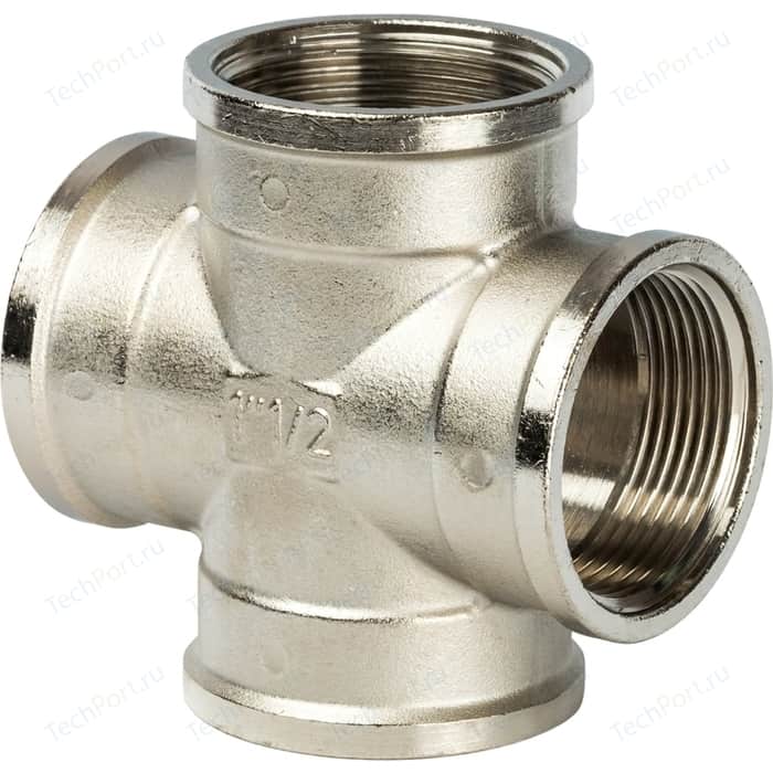 Крестовина STOUT ВВ никелированная 1 1/2 (SFT-0031-000112) тройник stout вв никелированный 1 1 2 sft 0020 000112
