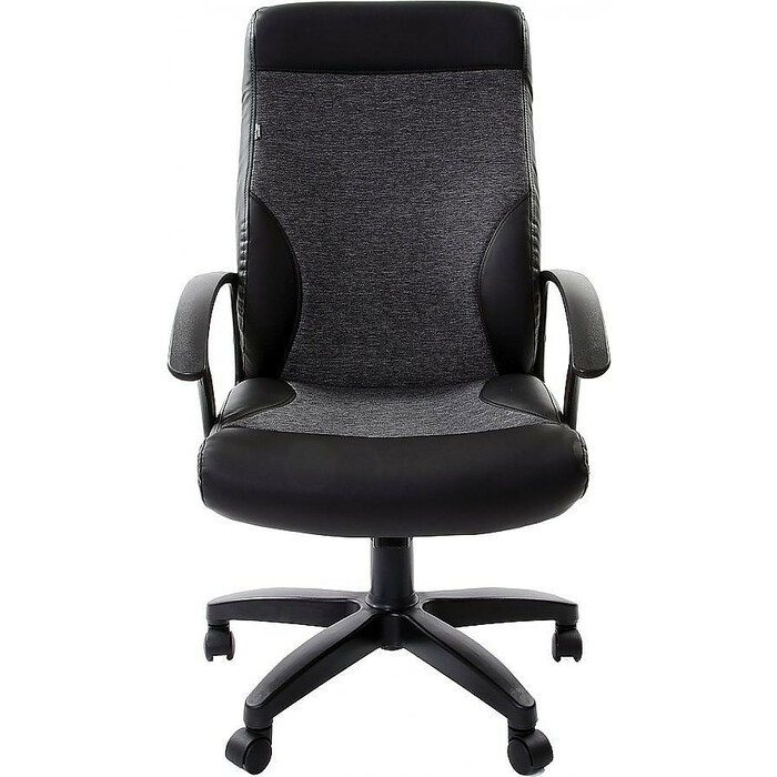 Фото - Кресло офисное Brabix Trust EX-535 экокожа черная ткань серая 20-23 531383 кресло офисное brabix strike ex 525 экокожа черная ткань черная tw 531381