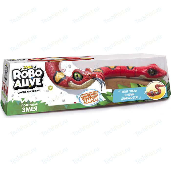 Интерактивная игрушка ROBO ALIVE Робо-змея(Красная) (Т10996) tonight alive tonight alive limitless