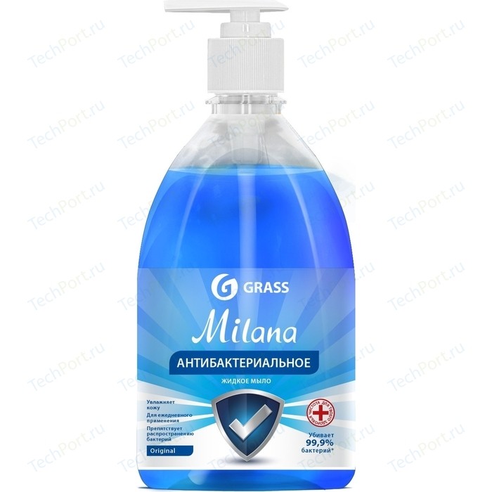 Жидкое мыло GRASS антибактериальное Milana Original, 500 мл