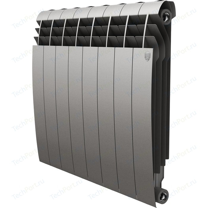 Радиатор отопления ROYAL Thermo биметаллический BiLiner 500 new Silver Satin 8 секций