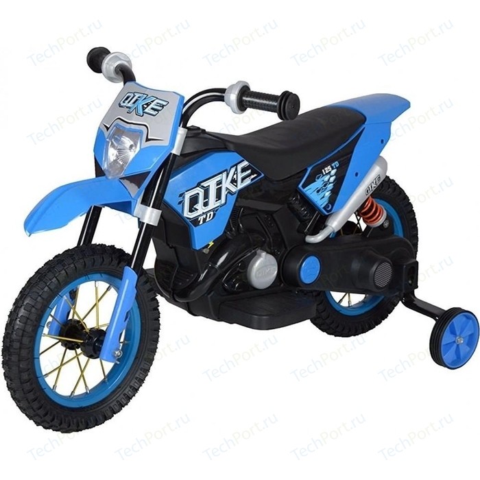 Детский кроссовый электромотоцикл QIKE TD Blue 6V - QK-30.000058-BLUE