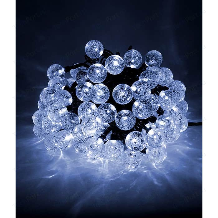 Гирлянда светодиодная Light Пузырьки 10м, 100 led, 220-230V., D23 мм хол. белый